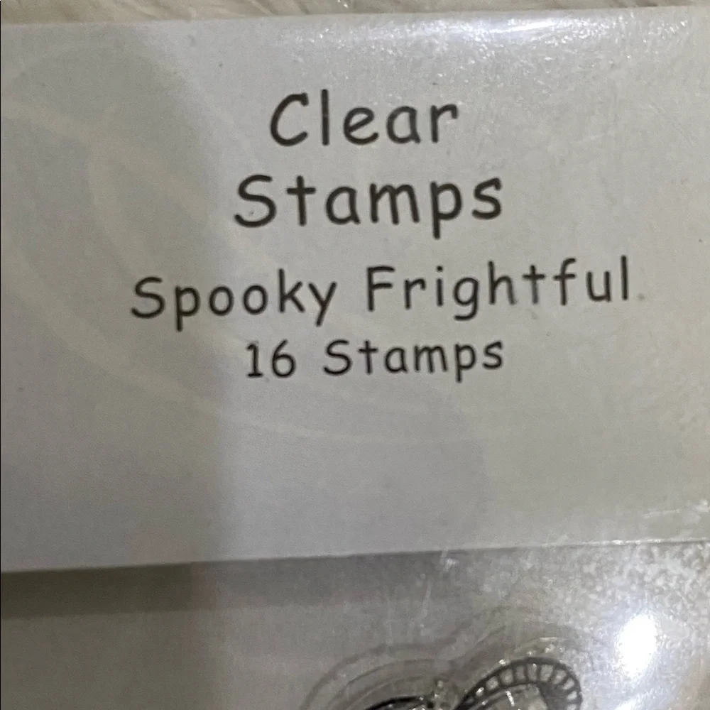 Clear spooky frightful  stamps